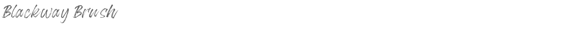 Sample characters Blackway Brush Font